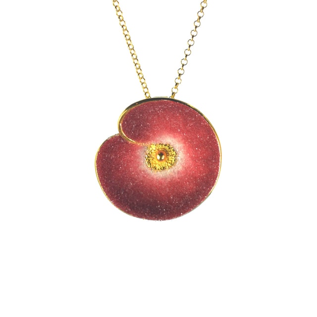 Επίχρυσο 925 μενταγιόν νούφαρο