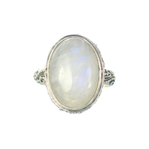 Ασημένιο 925 δαχτυλίδι με φεγγαρόπετρα