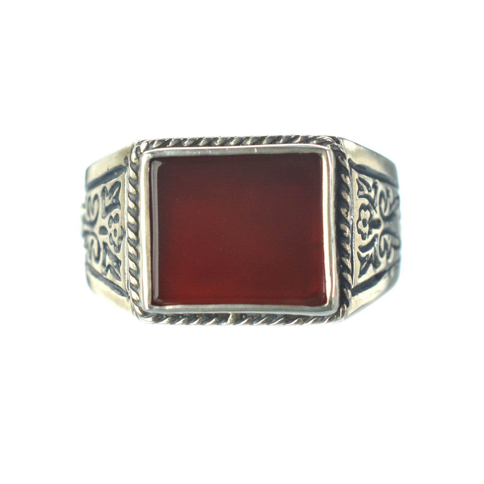 Ασημένιο 925 δαχτυλίδι με αχάτη