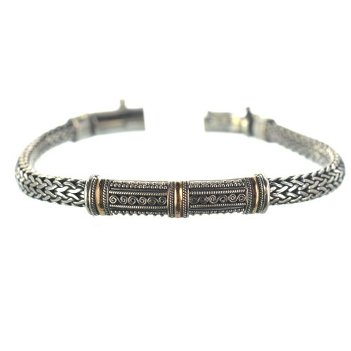 Ασημένιο 925 βραχιόλι με τεχνική φιλιγκράν