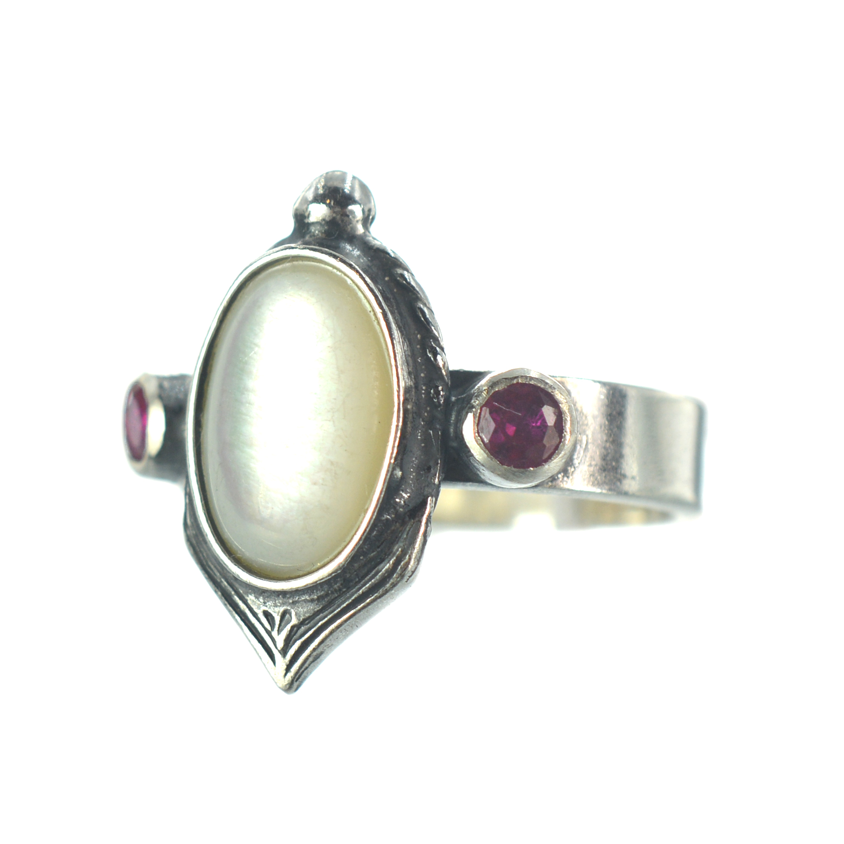 Ασημένιο 925 δαχτυλίδι με φίλντισι - Image 2