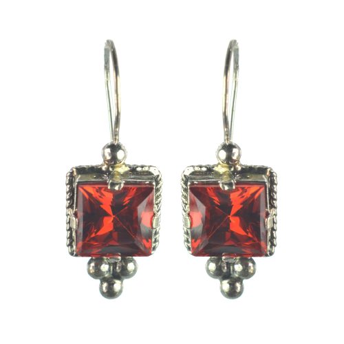 Ασημένια 925 σκουλαρίκια με ζιργκόν