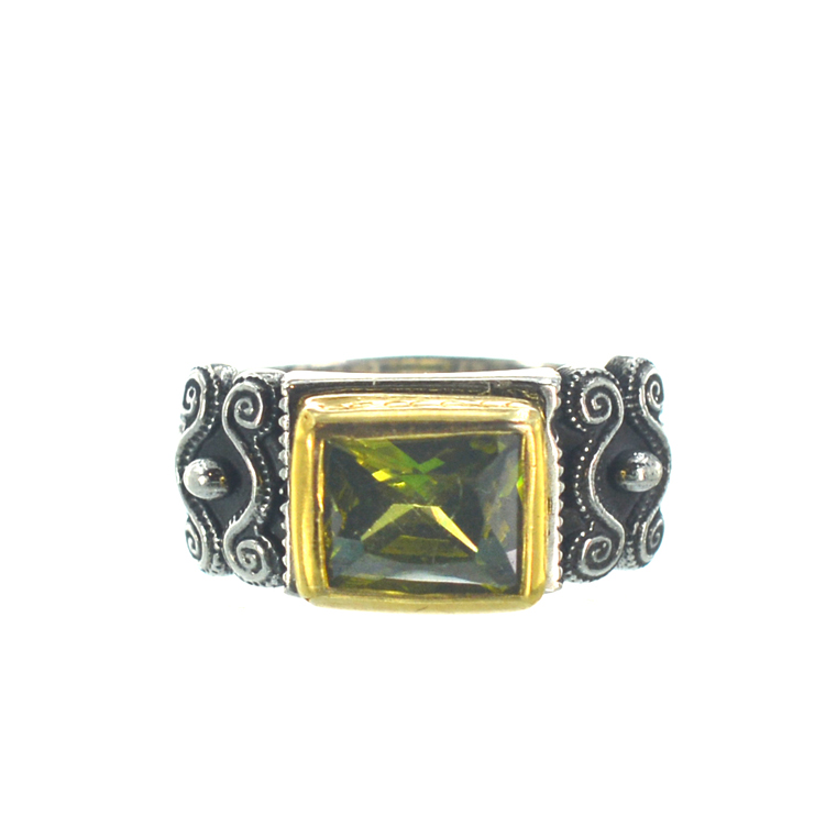 Ασημένιο 925 δαχτυλίδι με ζιργκόν