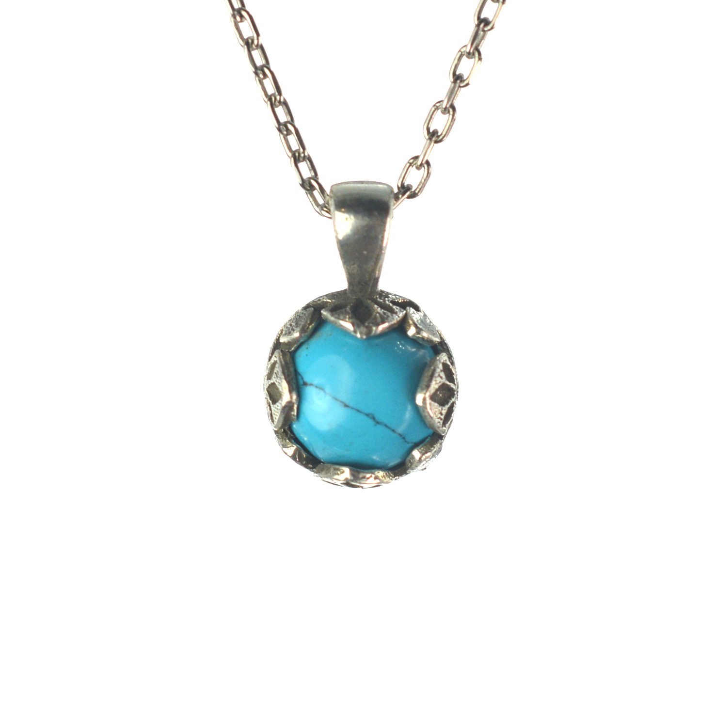 Ασημένιο 925 μενταγιόν με τιρκουάζ