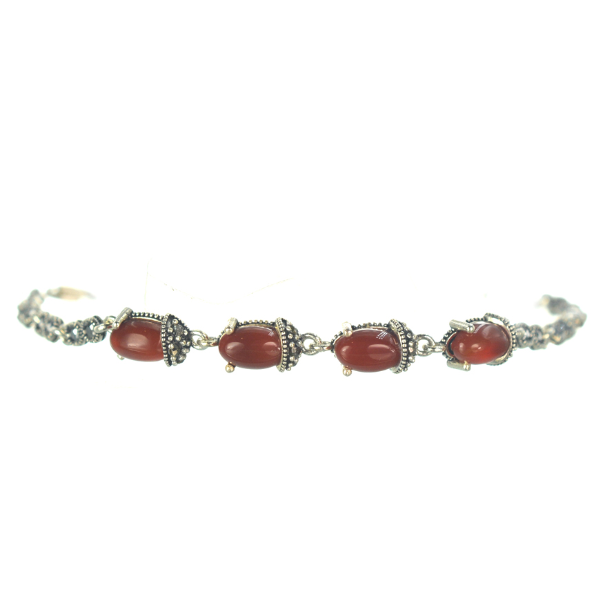 Ασημένιο 925 μαρκασίτη βραχιόλι