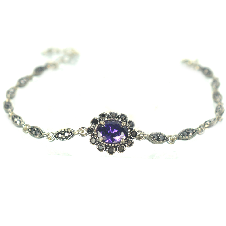 Ασημένιο 925 μαρκασίτη βραχιόλι