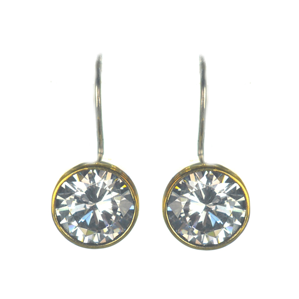 Ασημένια 925 Σκουλαρίκια με Ζιργκόν