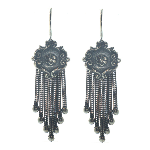 Ασημένια 925 αλυσιδωτά σκουλαρίκια