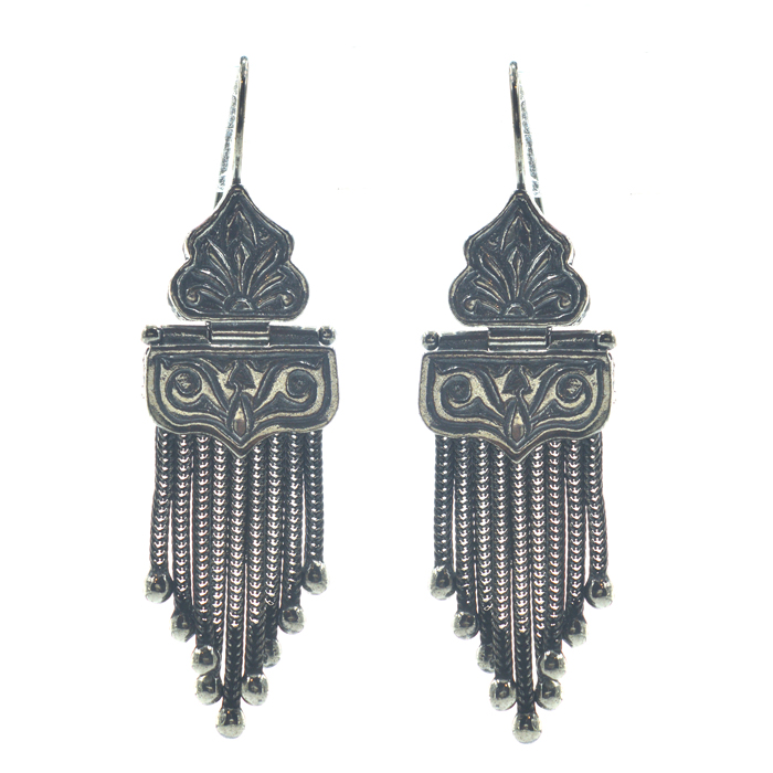 Ασημένια 925 αλυσιδωτά σκουλαρίκια