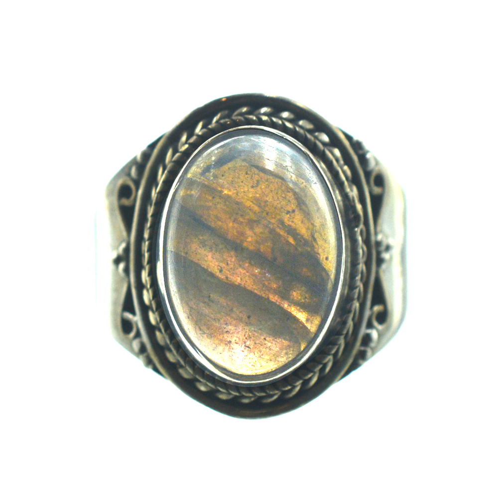 Ασημένιο 925 δαχτυλίδι με λαμπραντορίτη