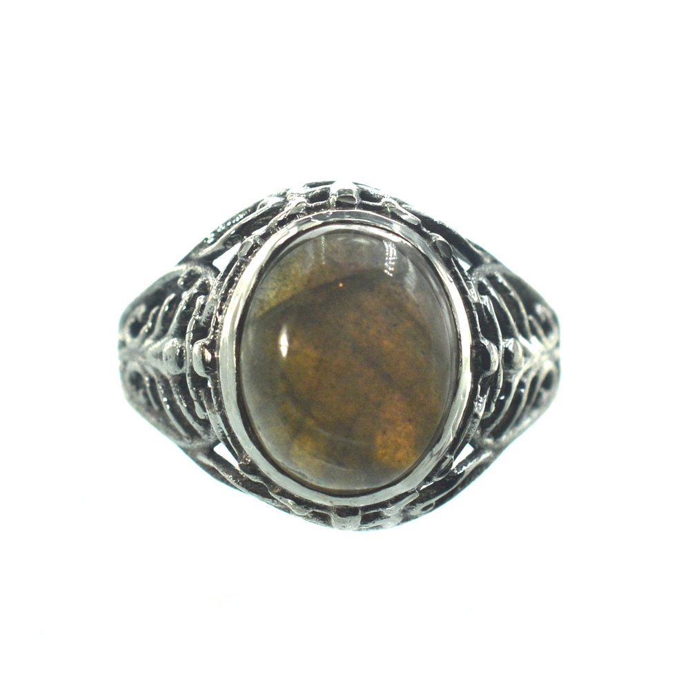 Ασημένιο 925 δαχτυλίδι με λαμπραντορίτη