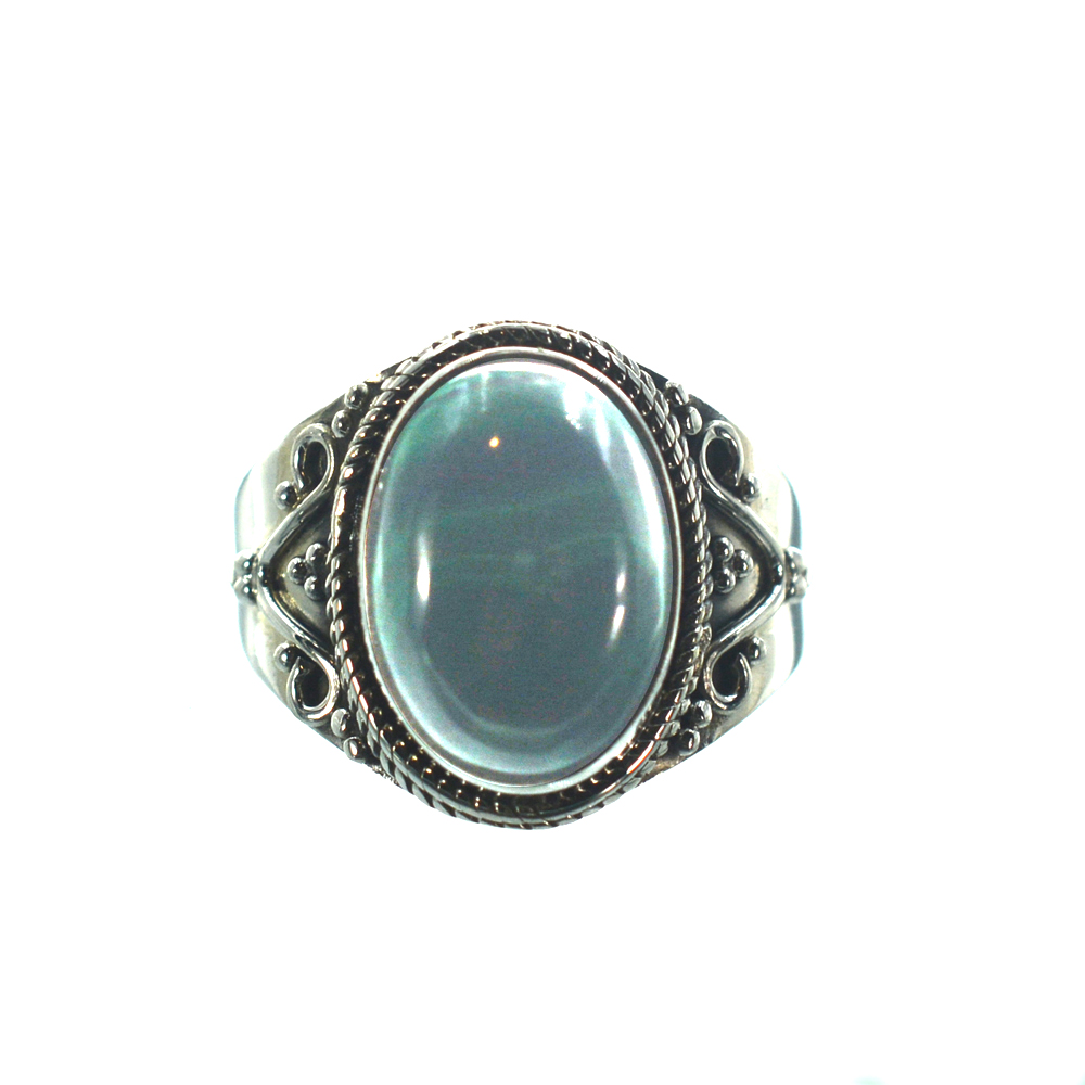 Ασημένιο 925 δαχτυλίδι με μαλαχίτη