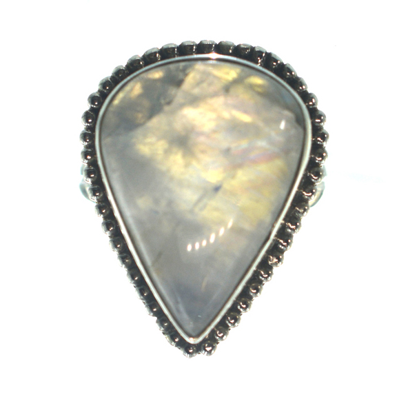 Ασημένιο 925 δαχτυλίδι με φεγγαρόπετρα