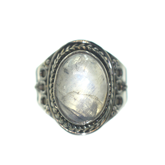 Ασημένιο 925 δαχτυλίδι με φεγγαρόπετρα