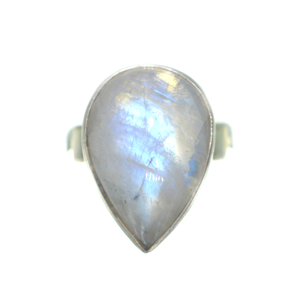 Ασημένιο 925 δαχτυλίδι με φεγγαρόπετρα