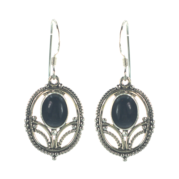 Ασημένια 925 κρεμαστά σκουλαρίκια με όνυχα