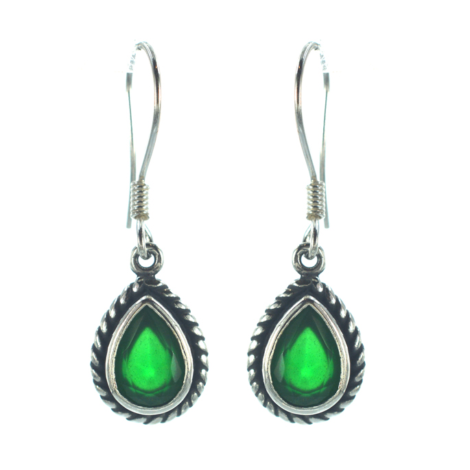 Ασημένια 925 σκουλαρίκια με ζιργκόν