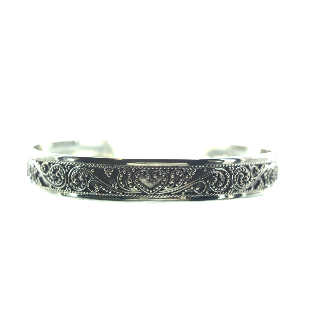 Ασημένιο 925 Χειροποίητο Βραχιόλι με Υψηλή Τεχνική Φιλιγκράν