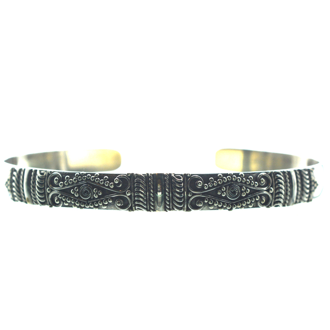 Ασημένιο 925 Χειροποίητο Βραχιόλι με Υψηλή Τεχνική Φιλιγκράν