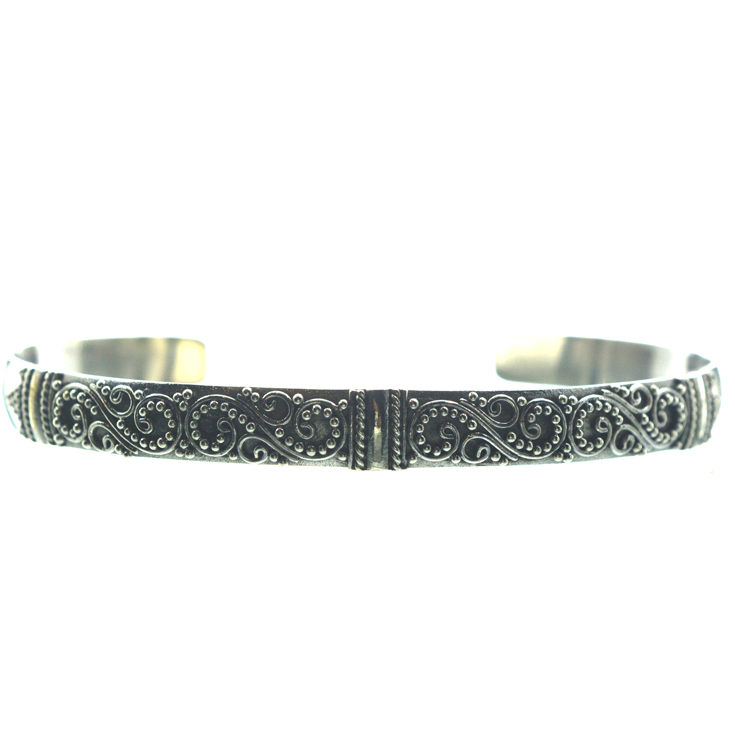Ασημένιο 925 Χειροποίητο Βραχιόλι με Υψηλή Τεχνική Φιλιγκράν