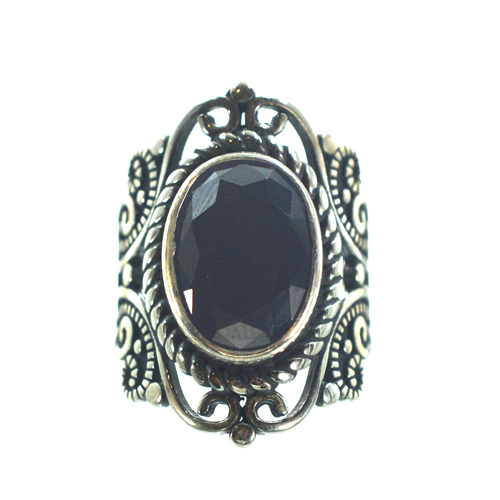 Ασημένιο 925 σκαλιστό δαχτυλίδι με ζιργκόν