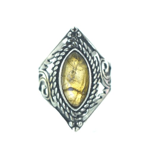 Ασημένιο 925 δαχτυλίδι με λαμπραντορίτη