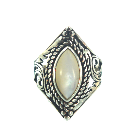 Ασημένιο 925 σκαλιστό δαχτυλίδι με φίλντισι