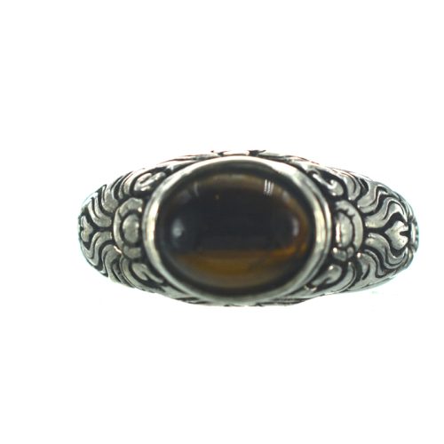 Ασημένιο 925 Δαχτυλίδι με Μάτι Τίγρης