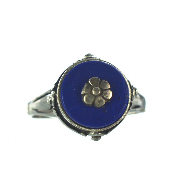 Ασημένιο 925 Δαχτυλίδι με Λάπις Λαζούλι