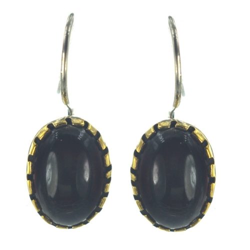 Ασημένια 925 Σκουλαρίκια με Αχάτη