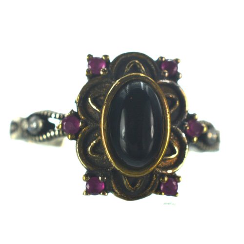 Ασημένιο 925 Δαχτυλίδι με Όνυχα