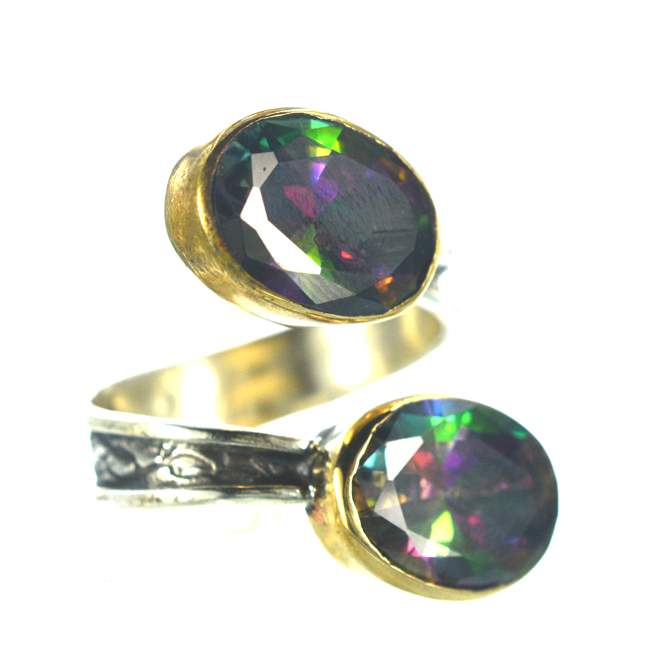 Ασημένιο 925 δαχτυλίδι με Αλεξανδρίτη - Image 2