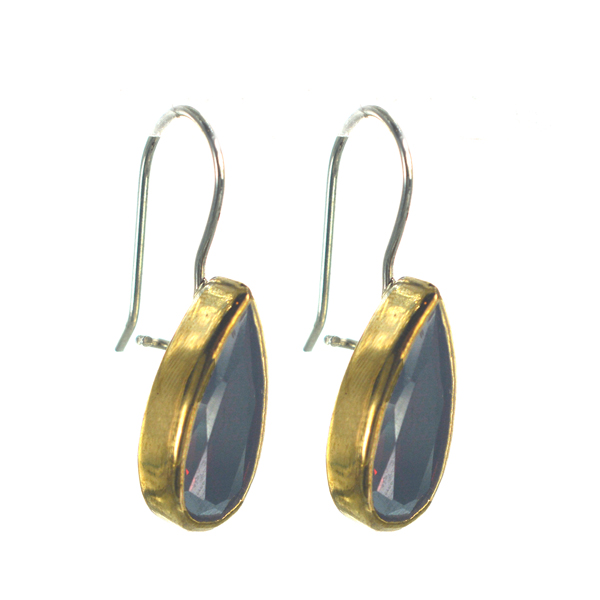 Ασημένια 925 Σκουλαρίκια με Ζιργκόν - Image 2