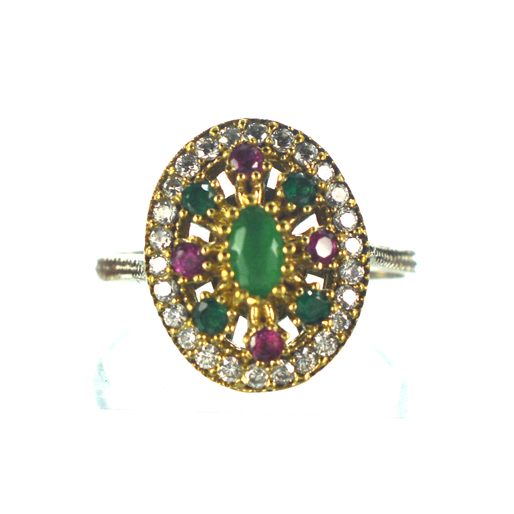 Ασημένιο 925 Δαχτυλίδι με Ζιργκόν