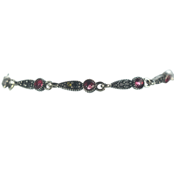 Ασημένιο 925 Βραχιόλι με Μαρκασίτες