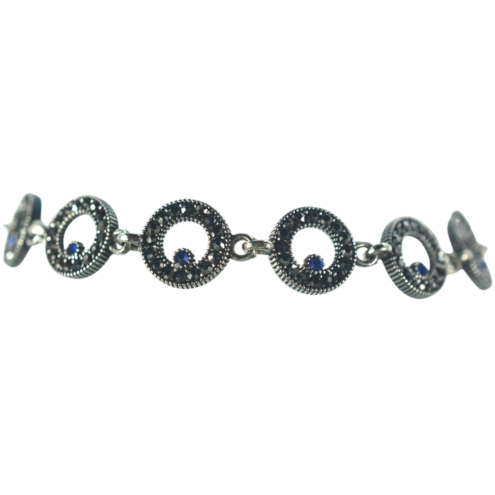 Ασημένιο 925 Βραχιόλι με Μαρκασίτες