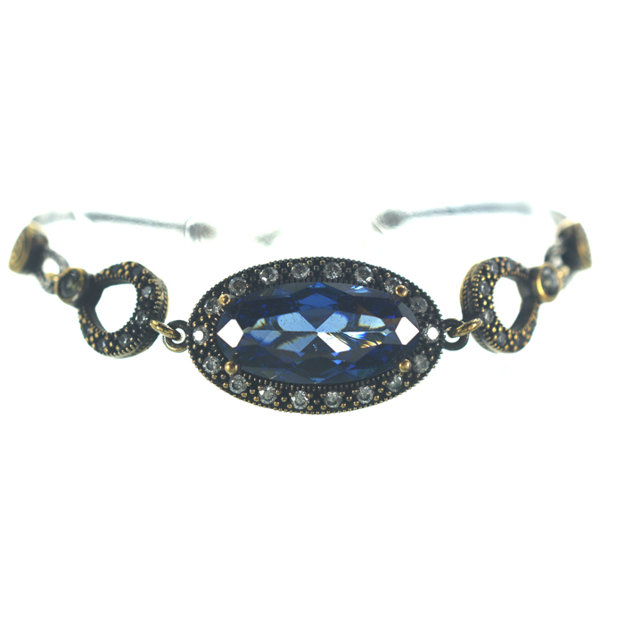 Ασημένιο 925 βραχιόλι με ζιργκόν