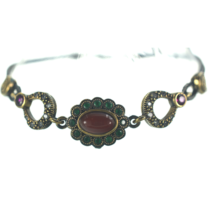 Ασημένιο 925 βραχιόλι με ζιργκόν