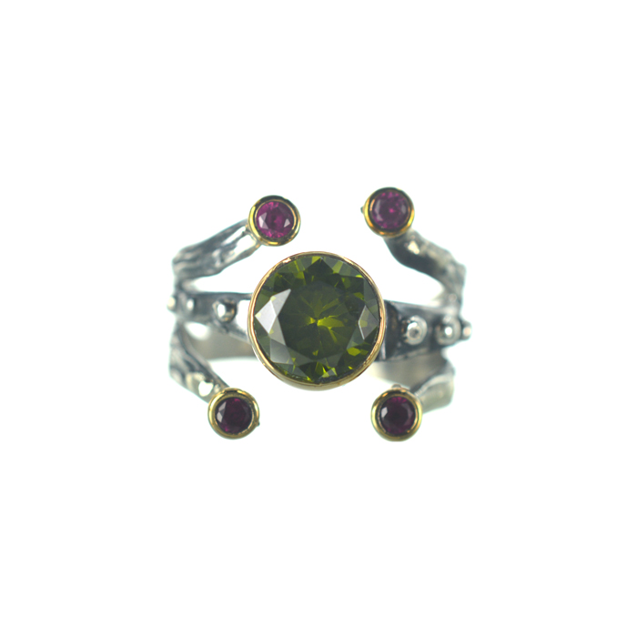 Ασημένιο 925 Δαχτυλίδι με Ζιργκόν