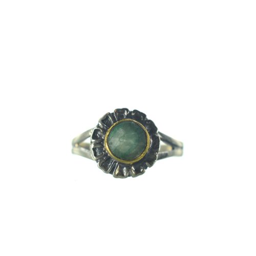 Ασημένιο 925 Δαχτυλίδι με Μαλαχίτη