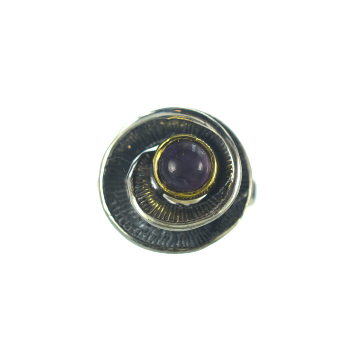Ασημένιο 925 Δαχτυλίδι με Αμέθυστο