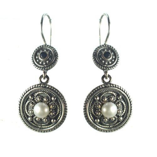 Ασημένια 925 σκουλαρίκια με μαργαριτάρι