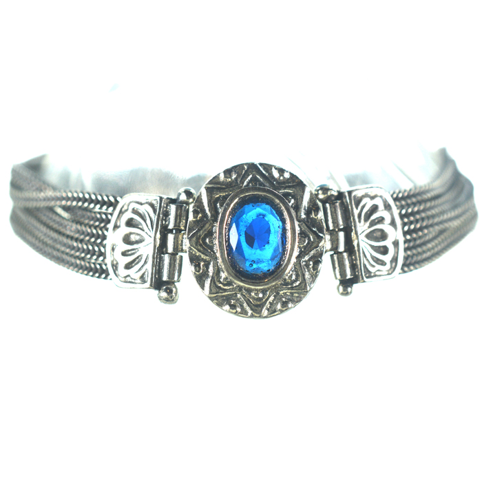 Ασημένιο 925 βραχιόλι αλυσιδωτό με ζιργκόν