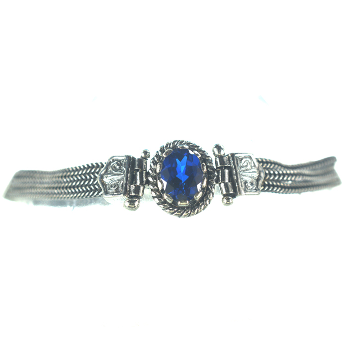 Ασημένιο 925 βραχιόλι αλυσιδωτό με ζιργκόν