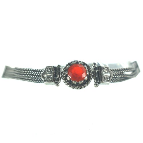 Ασημένιο 925 βραχιόλι αλυσιδωτό  με ζιργκόν