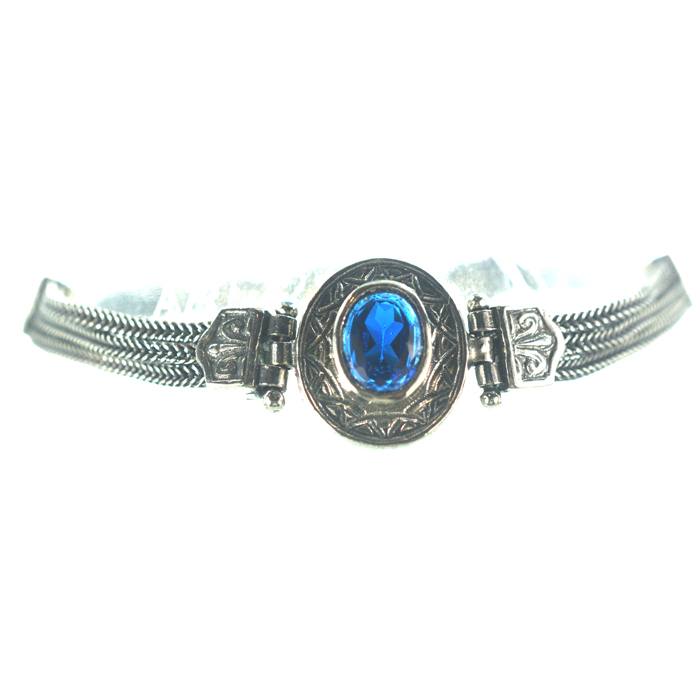 Ασημένιο 925 βραχιόλι αλυσιδωτό με ζιργκόν