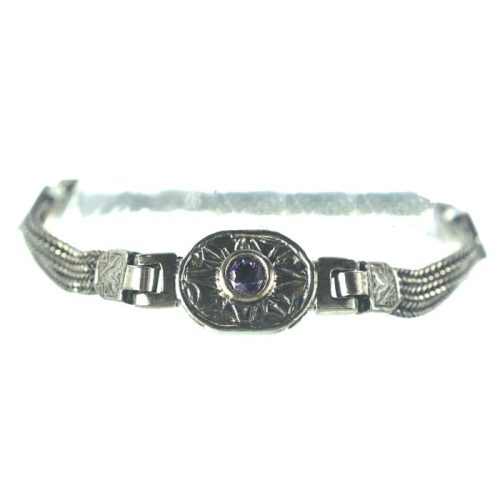 Ασημένιο 925 βραχιόλι αλυσιδωτό με ζιργκόν