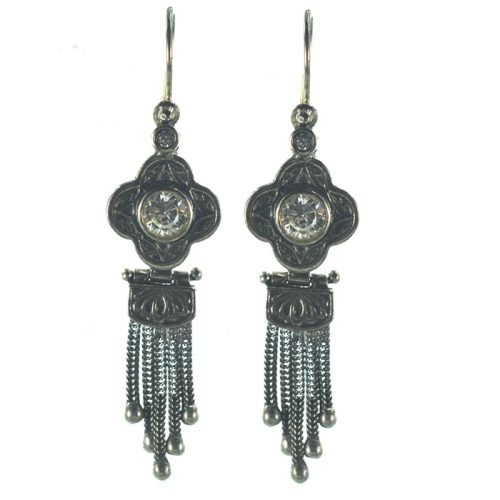 Ασημένια 925 σκουλαρίκια με ζιργκόν