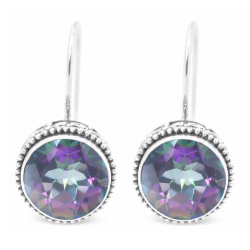 Ασημένια 925 σκουλαρίκια με αλεξανδρίτη