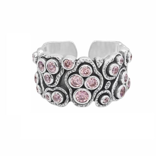 Βυζαντινό Ασημένιο 925 Δαχτυλίδι με Ζιργκόν